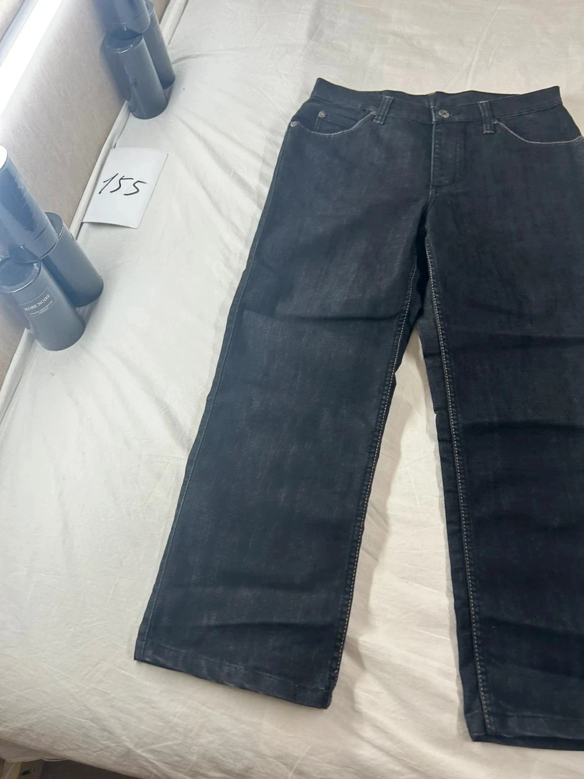 Calça jeans preta de corte reto mustang w32 l34 – photo 3